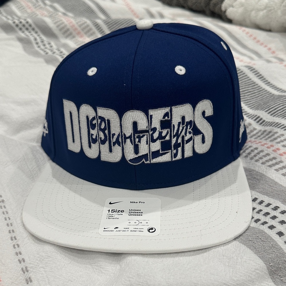 Nike Blue and White Dodgers Hat